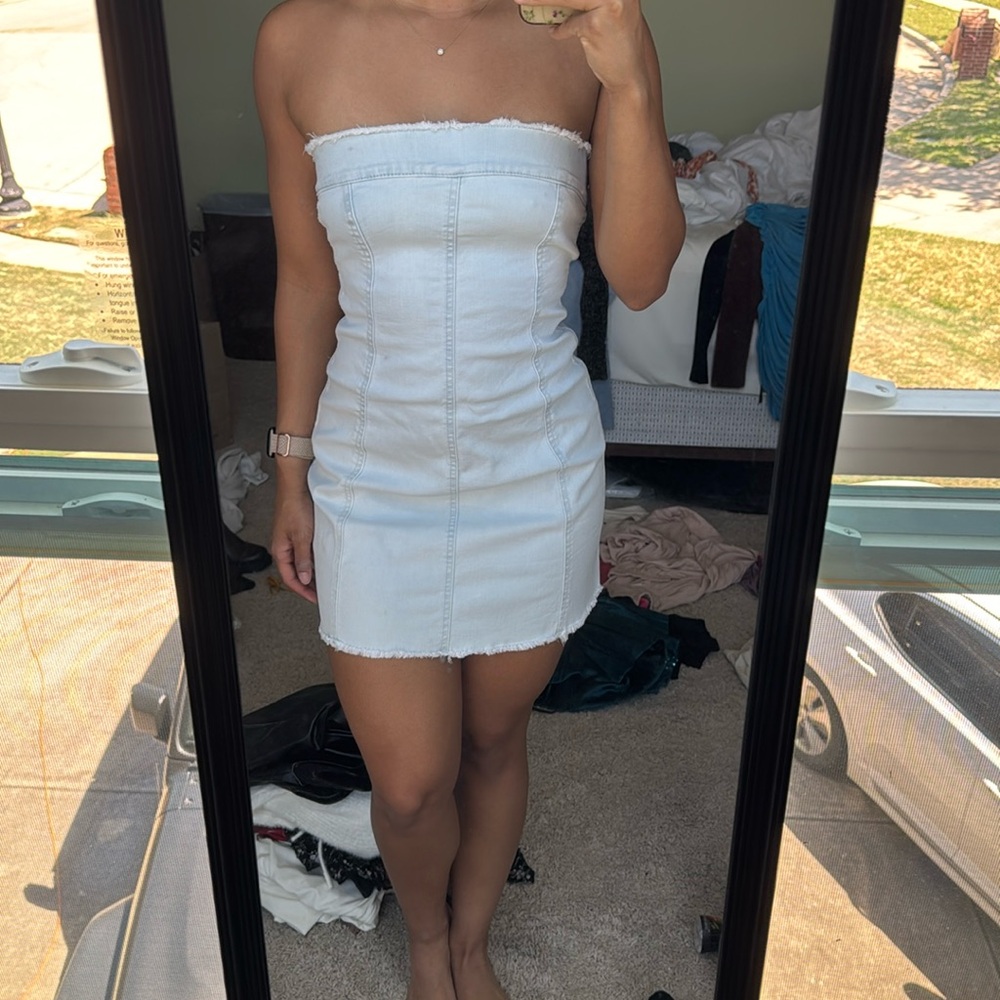 Lightwash Jean Dress